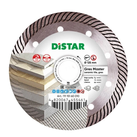 DISTAR Tarcza diamentowa 125mm GRES MASTER  11115160010