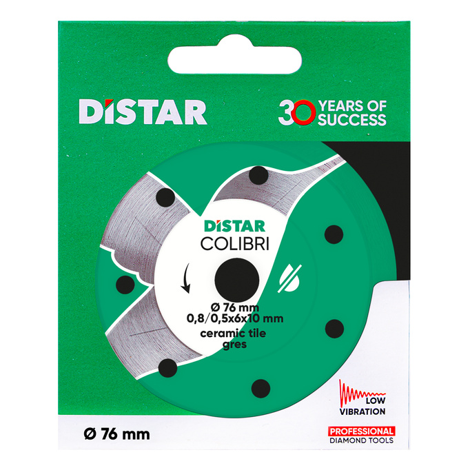 DISTAR tarcza diamentowa COLIBRI 76mm / 10mm