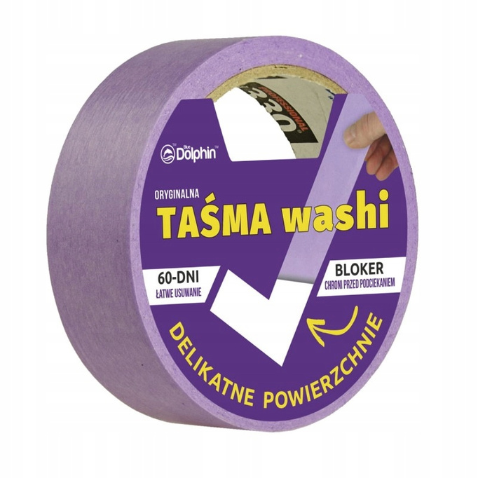 Blue Dolphin taśma WASHI Delikatne Powierzchnie 29mm x 25m