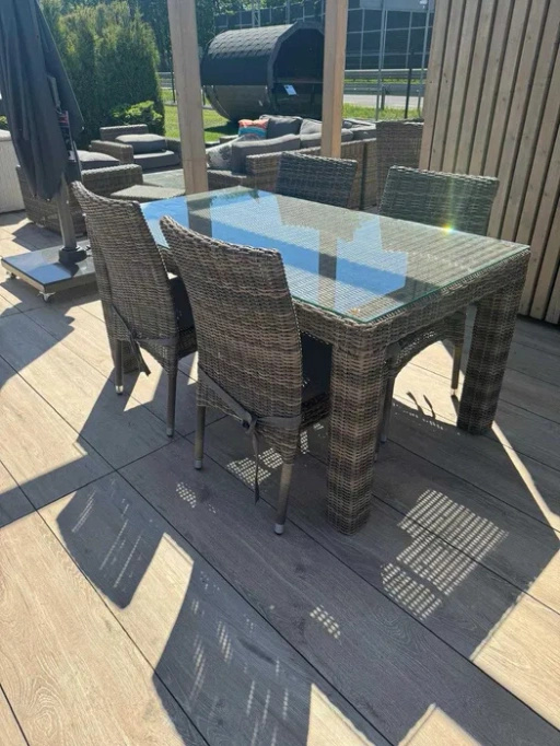 Stół Ogrodowy RAPALLO 160cm Royal Piaskowy EKSPOZYCJA