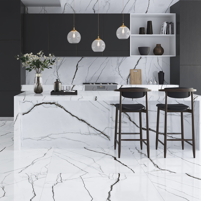 Magnifica Magnifica Marquina Blanco Wall-Pogowe Gloss 60x120 Imatace Marrum White