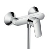 Bateria umywalkowa niska + bateria natryskowa Hansgrohe chrom