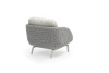 Fotel ogrodowy SCOOP 82x84x80cm szary aluminium