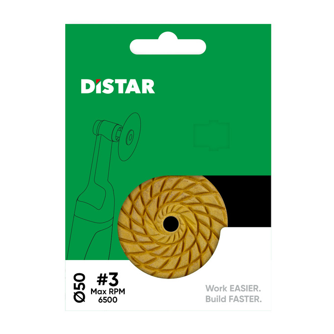 Distar Pad polerski 50mm CoolPAD #3 (400/800/1000)do gresu i ceramiki na sucho