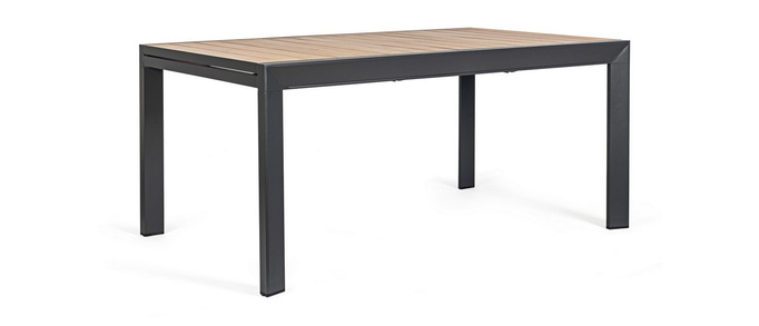 Stół rozkładany ogrodowy BOLZANO Bolonia 160-240 cm antracytowy - EKSPOZYCJA