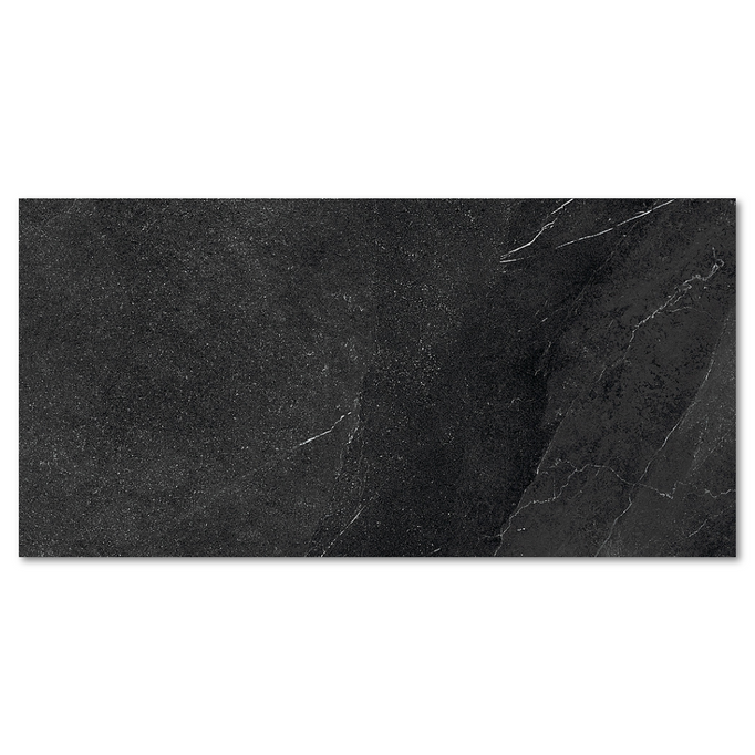 Płytka Italgraniti Shale Dark mat 60x120 imitacja kamienia czarny