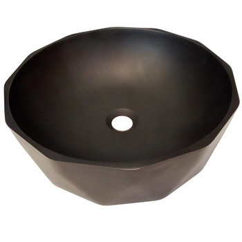 Umywalka nablatowa 40⌀ cm okrągła czarny mat Sora DESSI HOME - EKSPOZYCJA