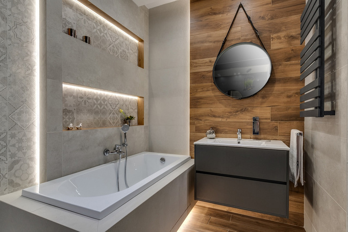 Grzejnik łazienkowy DESSI HOME IKAMU czarny 50X90