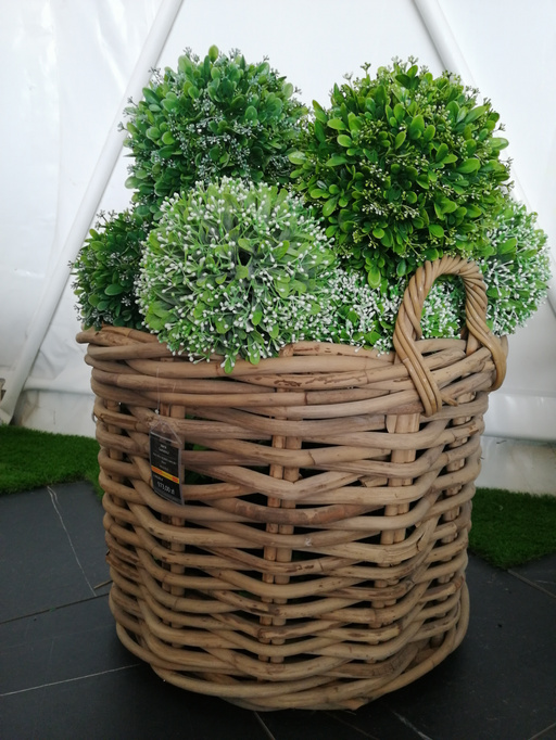Rennes Rattan Basket ⌀65cm x výška 55 cm přirozená