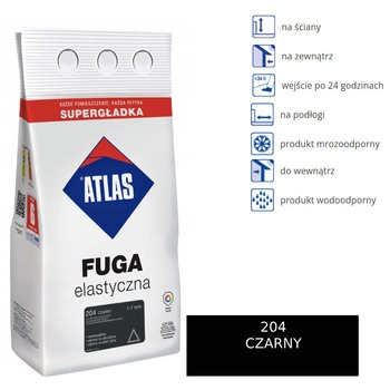 ATLAS FUGA ELASTYCZNA - 204 czarny 5kg