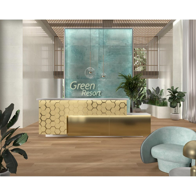 Płytka ścienna 60x120 9mm monokolor złoty