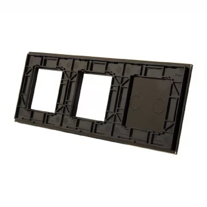 Livolo panel szklany czarny potrójny 702GG-62 włącznik 2+gn+gn