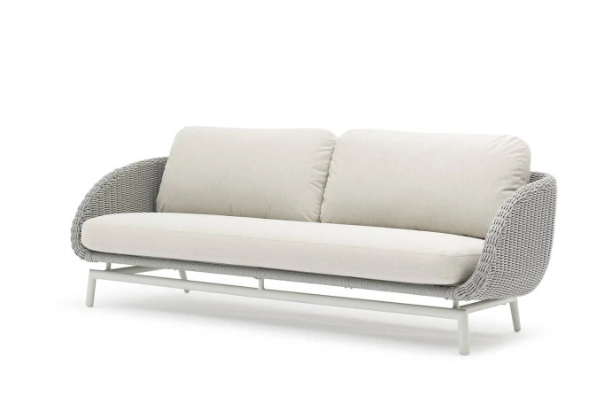 Sofa tarasowa SCOOP szara aluminium