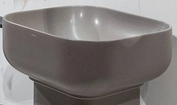 Umywalka nablatowa Simas Ballon 45x45x20cm MOKA