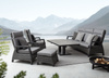 Poduszka outdoorowa dekoracyjna 45x45cm BOLZANO Sorgente materiał szary