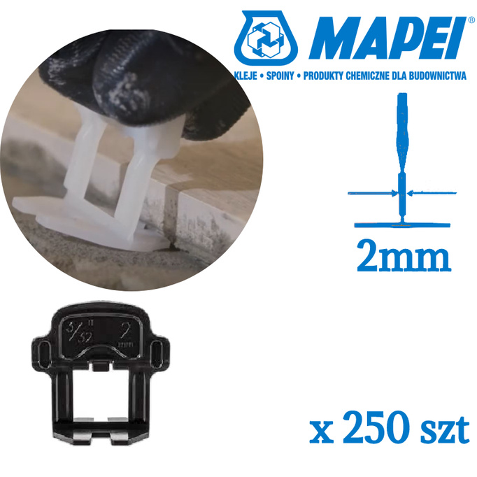 Mapei Mapelevel Krips 2mm 250 kusů