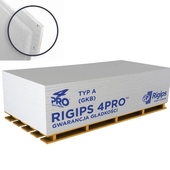 RIGIPS 4 PRO typ A płyta gipsowa (GKB) 1200x2000x12,5mm