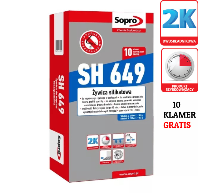 Sopro SH 649 Żywica silikatowa ,naprawcza 600ml