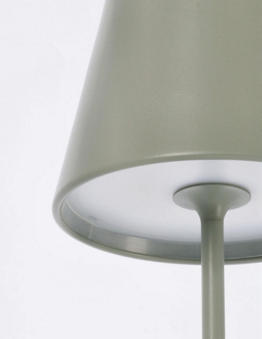 Lampa ogrodowa LED BOLZANO Etna H38 zielona metalowa 