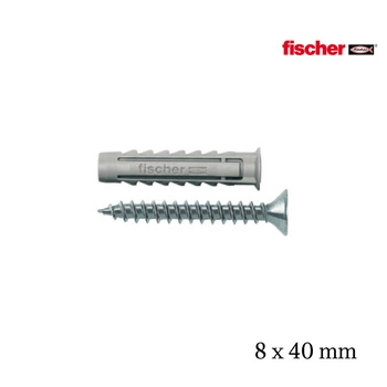 Dybel + šroub Fischer SX 8x40 S/10 50 ks.