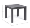 Stolik kawowy 50x50cm BOLZANO Kanva aluminium antracyt