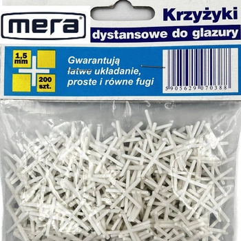 Kříže pro dlaždice 1,5 mm -200 kusů