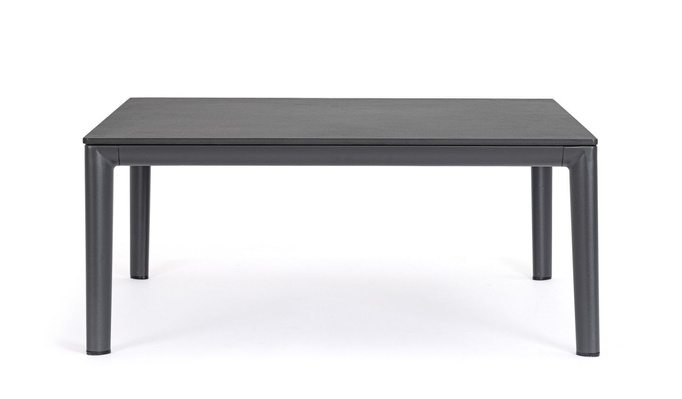 Stolik kawowy ogrodowy Giacomo BOLZANO 90x90cm  aluminium antracyt