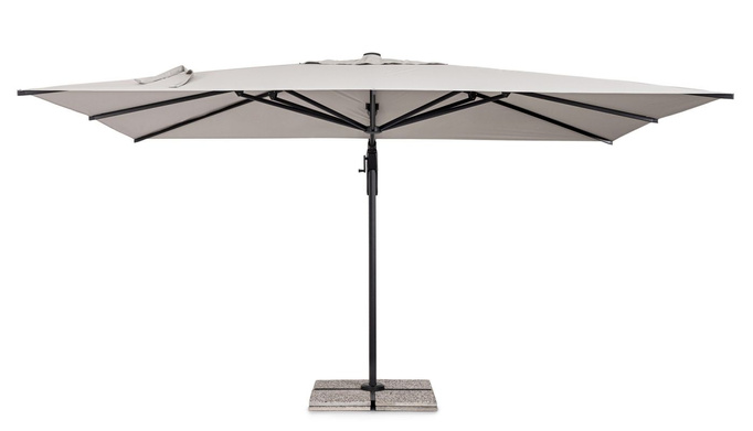 Parasol ogrodowy 3m x 4m BOLZANO Arrito aluminium szary