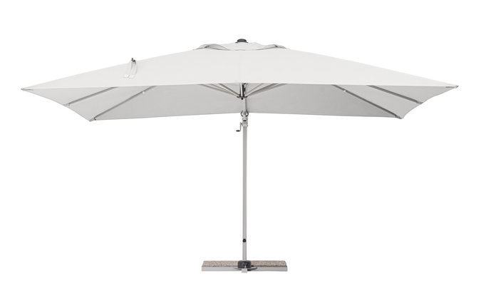 Parasol ogrodowy 3m x 4m BOLZANO Santorino aluminium szary