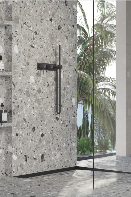 Listwa spadkowa krawędziowa, Lewa srebrna szczotkowana 100cm LSSI-0206