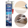 Bílý sanitární silikonový euro-lin 280 ml titanium