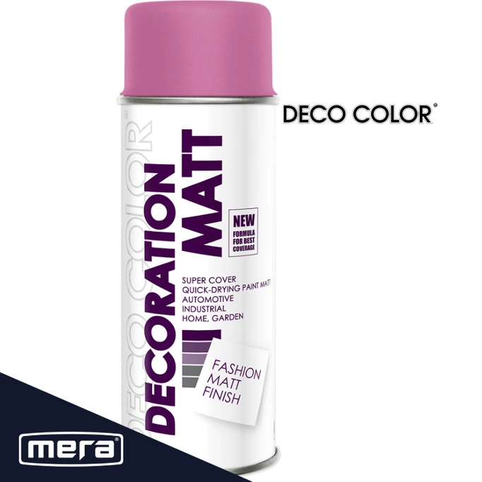 Spray Deco color Decoration Mat różowy Ral 4003 400ml  194 003