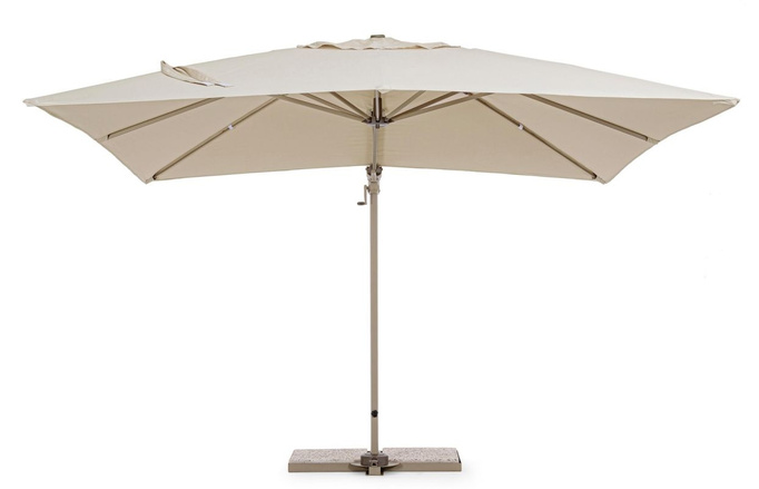 Parasol ogrodowy 3m x 3m BOLZANO Santorino aluminium piaskowy