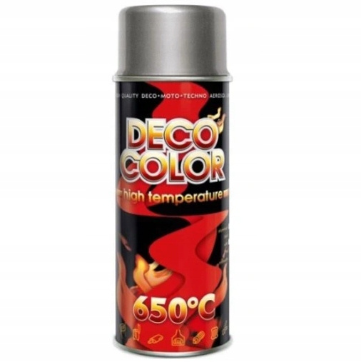 Spray Deco Color HIGH TEMPERATURE Aluminiowy 400ml do 650'C