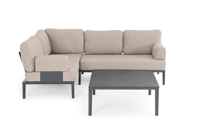 Podłokietnik BOLZANO Giacomo aluminium beż/antracyt