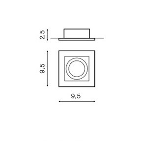Paco 1 zapuštěné svítidlo