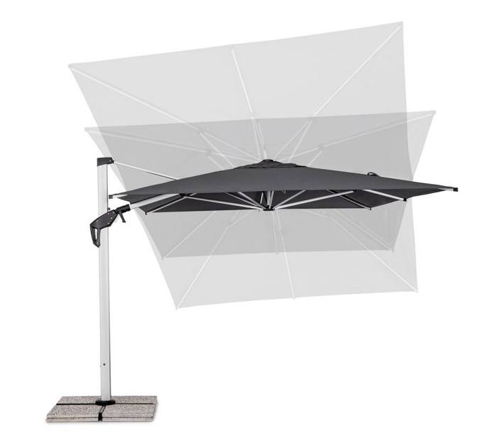 Parasol ogrodowy 3m x 4m BOLZANO Arrito aluminium antracytowy
