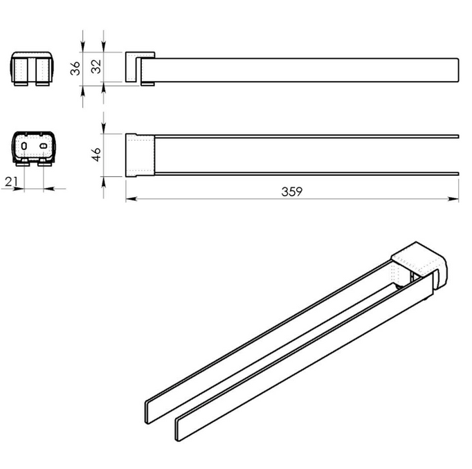 Geddy Pirenei Dworamne Black Mat PI23/CZAR