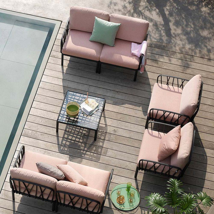 Nardi Komodo Tavolino Vetro Tortora Garden stůl