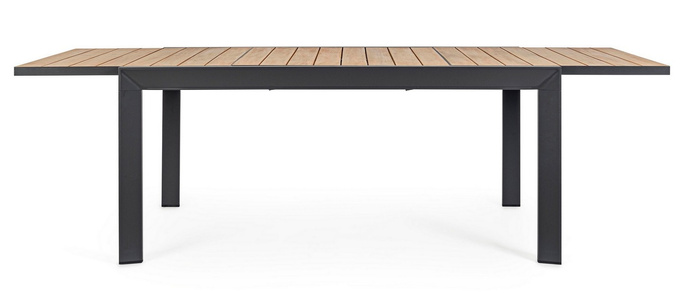 Stół rozkładany ogrodowy BOLZANO Bolonia 160-240 cm antracytowy - EKSPOZYCJA