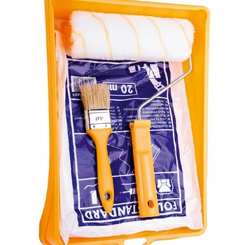 Zestaw malarski wałek+folia+pędzel+kuweta