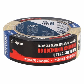 Washi páska pro přesné řezání barev 35 mm x 50m modrý delfín