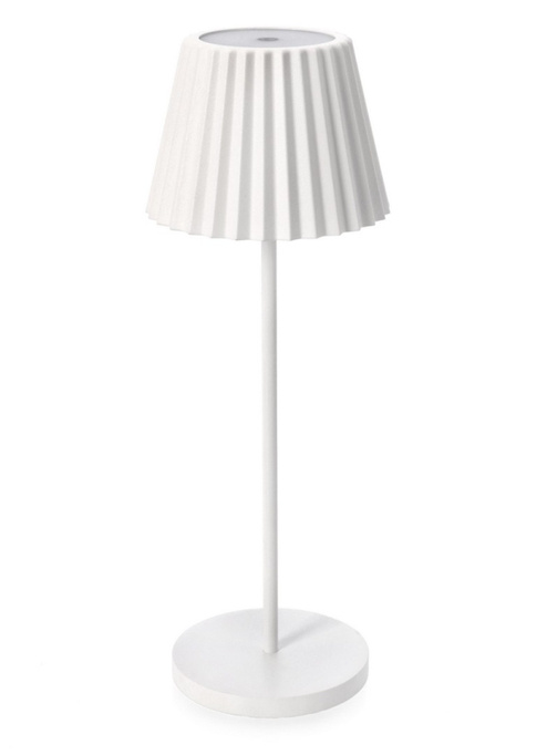 Lampa ogrodowa metalowa BOLZANO LED Artika H36 biała 36 cm