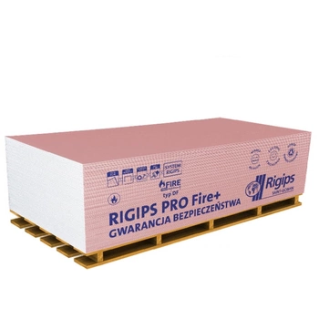 Rigips Pro Fire+ Type DF Divien Gips (GKF) 1200x2600X12.5mm