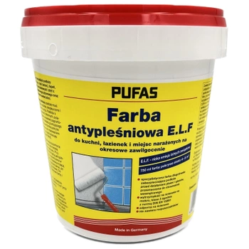 Puffas White Anti -Polish Paint E.L.F. pro plíseň, řasy 0,75 l