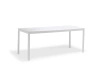 Stół ogrodowy LOOP 180×90cm prostokątny biały aluminium