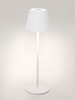 Lampa ogrodowa LED BOLZANO Etna H38 biała metalowa 38 cm