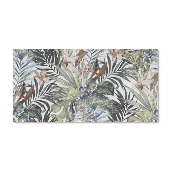 Płytka ścienna mat 60x120 motyw roślinny mix
