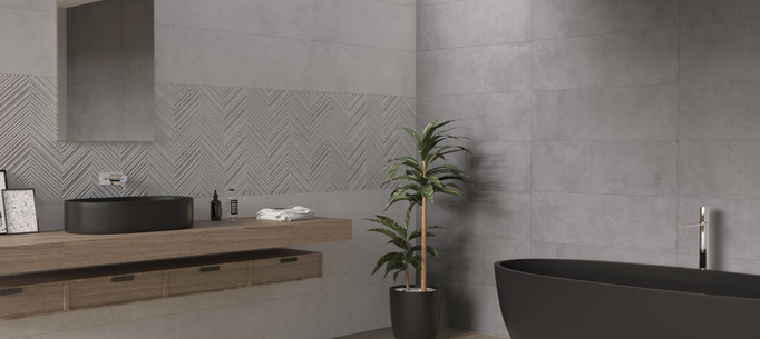 Mat rohože 30x90 Imitace kámen šedá