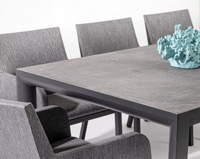 Stół ogrodowy BOLZANO Malaga 220x100/74 cm antracytowy 